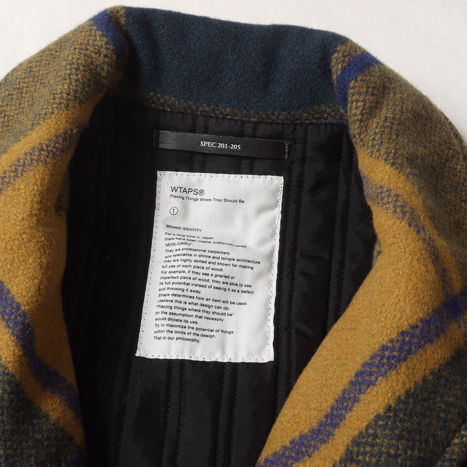 WTAPS ダブルタップス ジャケット マスタード×ネイビー サイズ:S