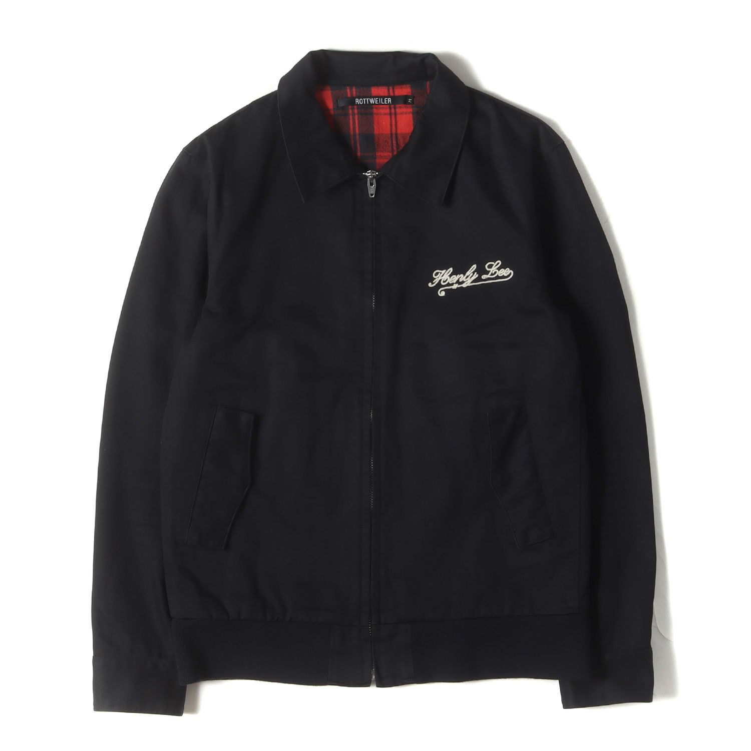 ROTT WEILER ロットワイラー ジャケット ブラック レッドチェック 