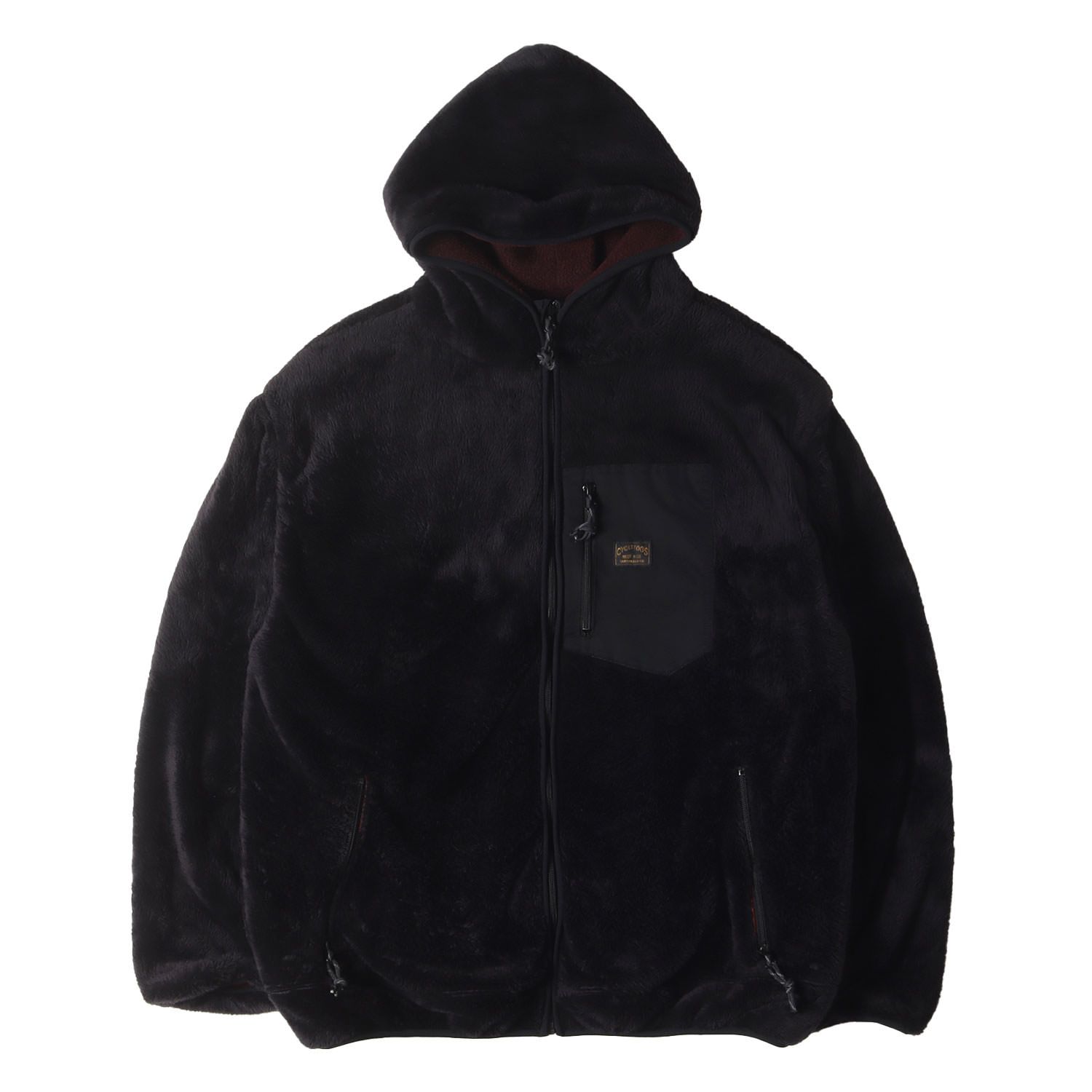 WEST RIDE ウエストライド ジャケット ブラック バーガンディー サイズ:XL | ジャックスピーク フーディーフリース ジャケット (JACKSPEAK HOODIE FLEECE) | アウター ブルゾン 上着【メンズ】【中古】【美品】【K4666】 美品】WEST RIDE ウエストライド ジャケット ブラック バーガンディー