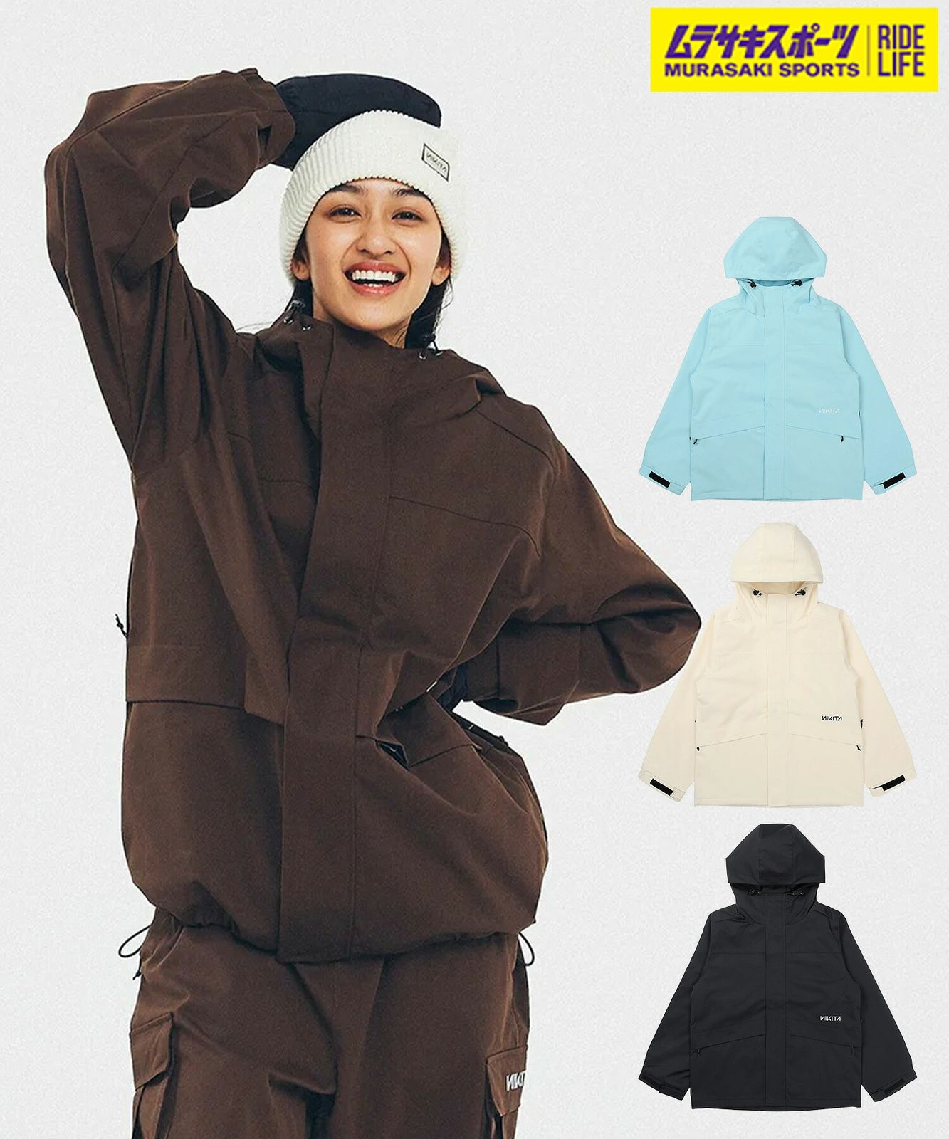 新品　ニキータ　スノーボード　ウエア　ジャケット　レディースS スキー NIKITA（ニキータ） 【OUTLET】 NIKITA LARCH JKT BLACK Sサイズ