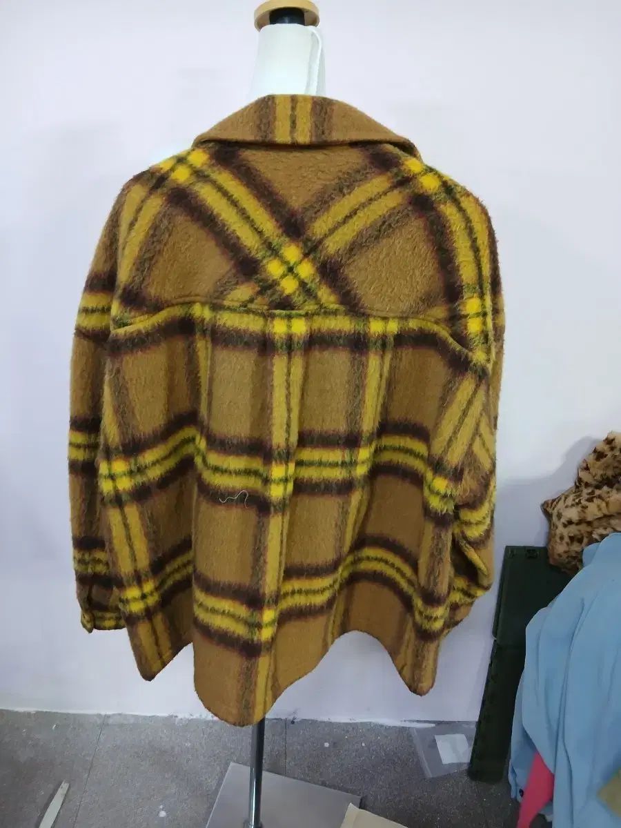 STUDIO TOMBOY スタジオトムボーイ CHECK CHECKパータン シャツ ジャケット ブラウン イェロー