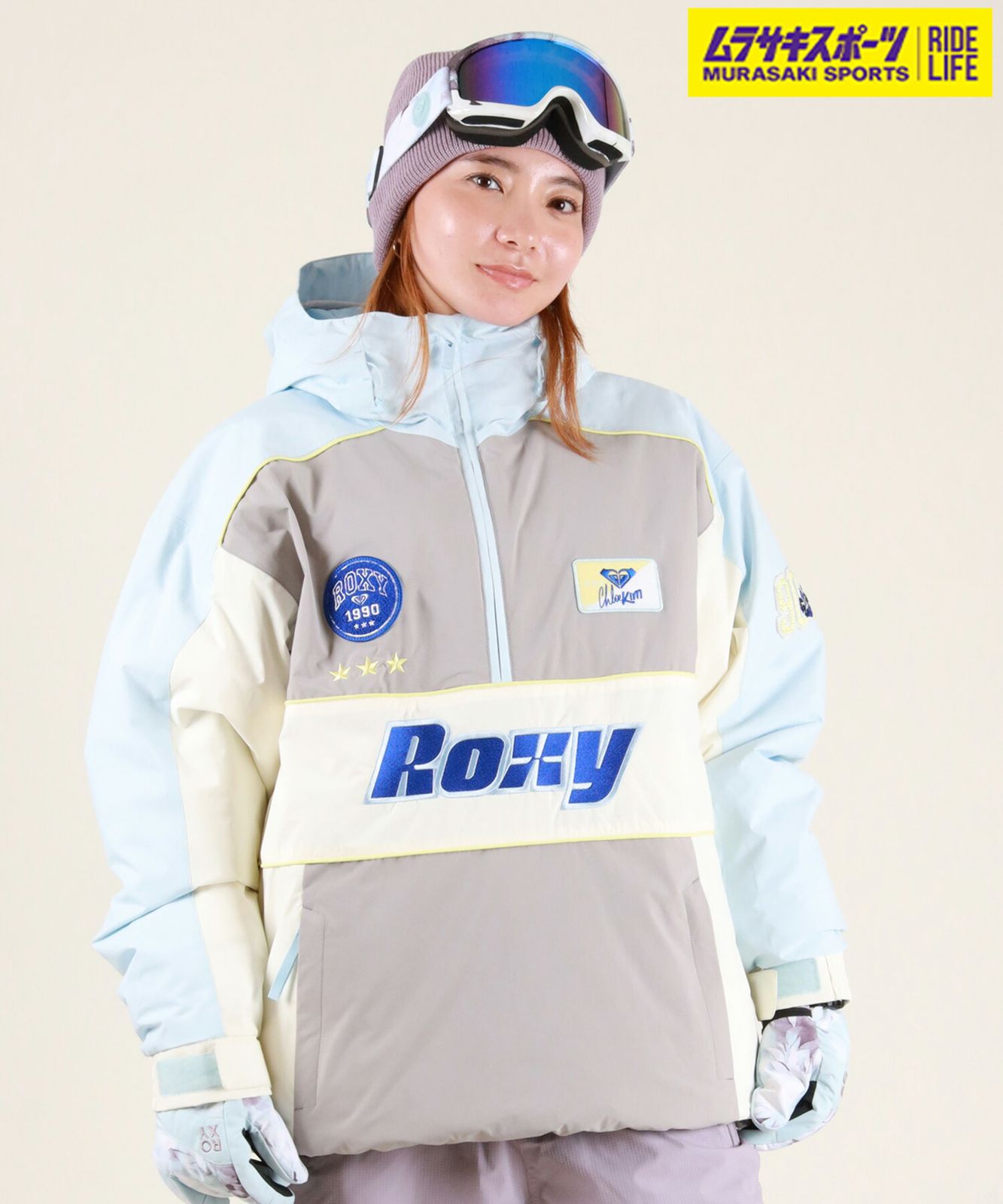2526 ROXY ロキシー スノーボード ウェア ジャケット レディース CHLOE KIM ANORAK JK ムラサキスポーツ 25-26モデル MX F 20