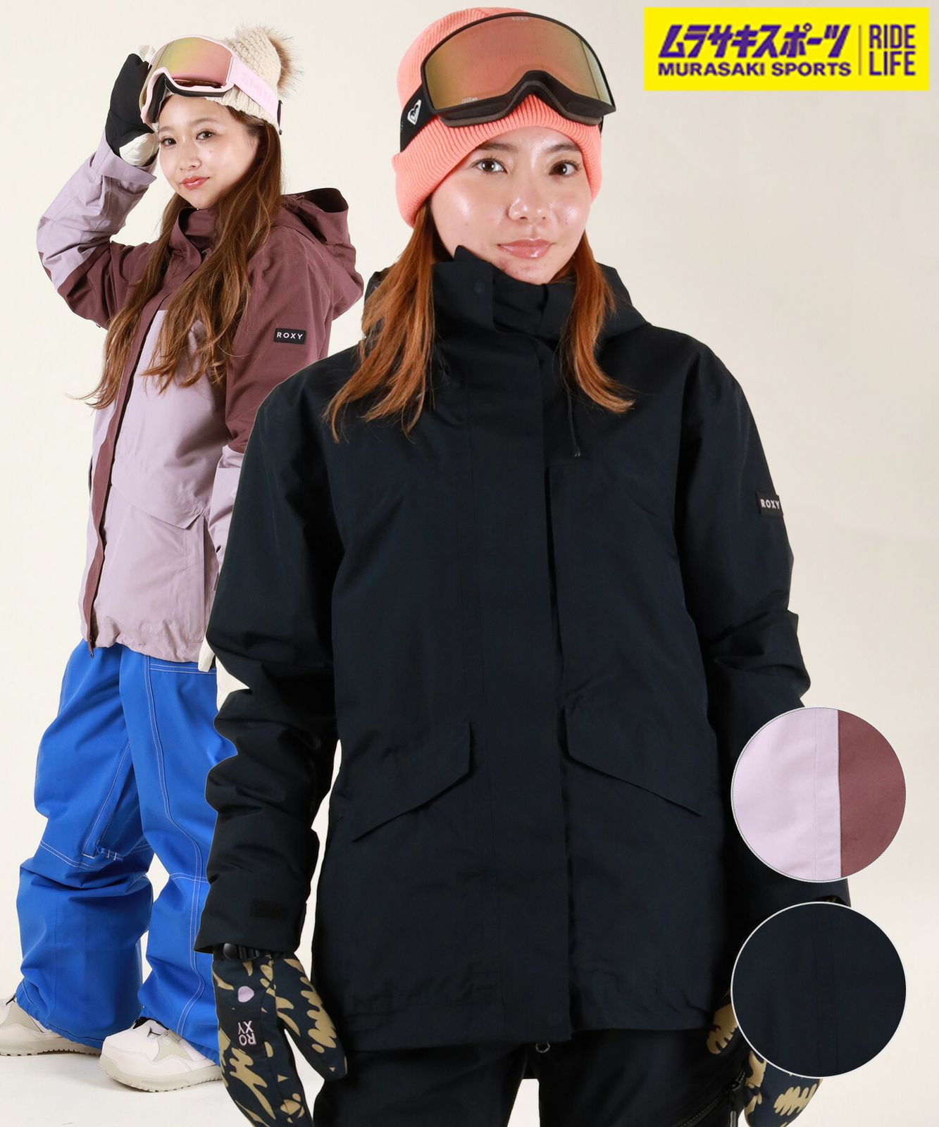 2526 ROXY ロキシー スノーボード ウェア ジャケット レディース GORE TEX JK ムラサキスポーツ 25 26モデル MX F 20