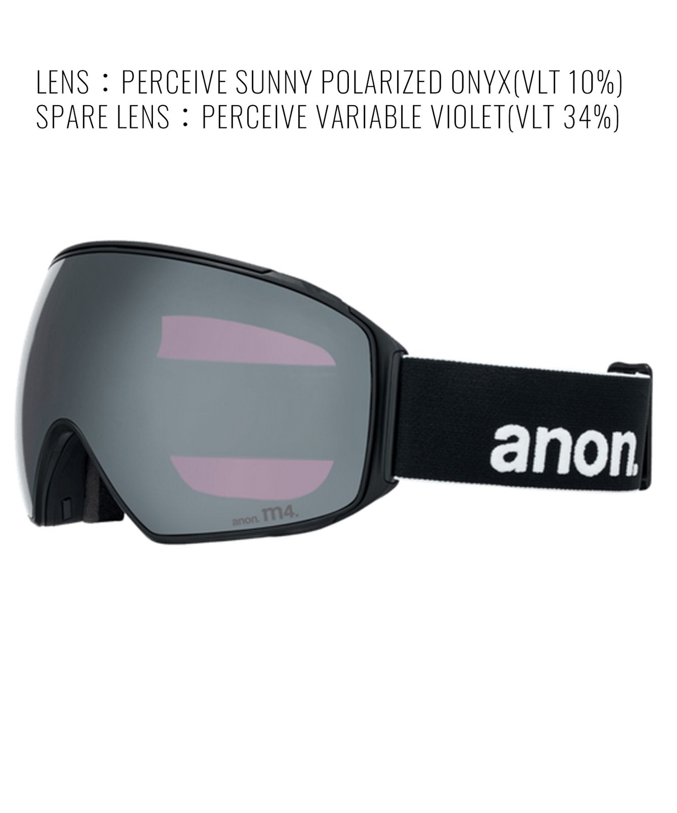 2526 ANON アノン スノーボード ゴーグル ユニセックス M 4 Goggles Polarized Lens ムラサキスポーツ 25-26モデル MM D 11