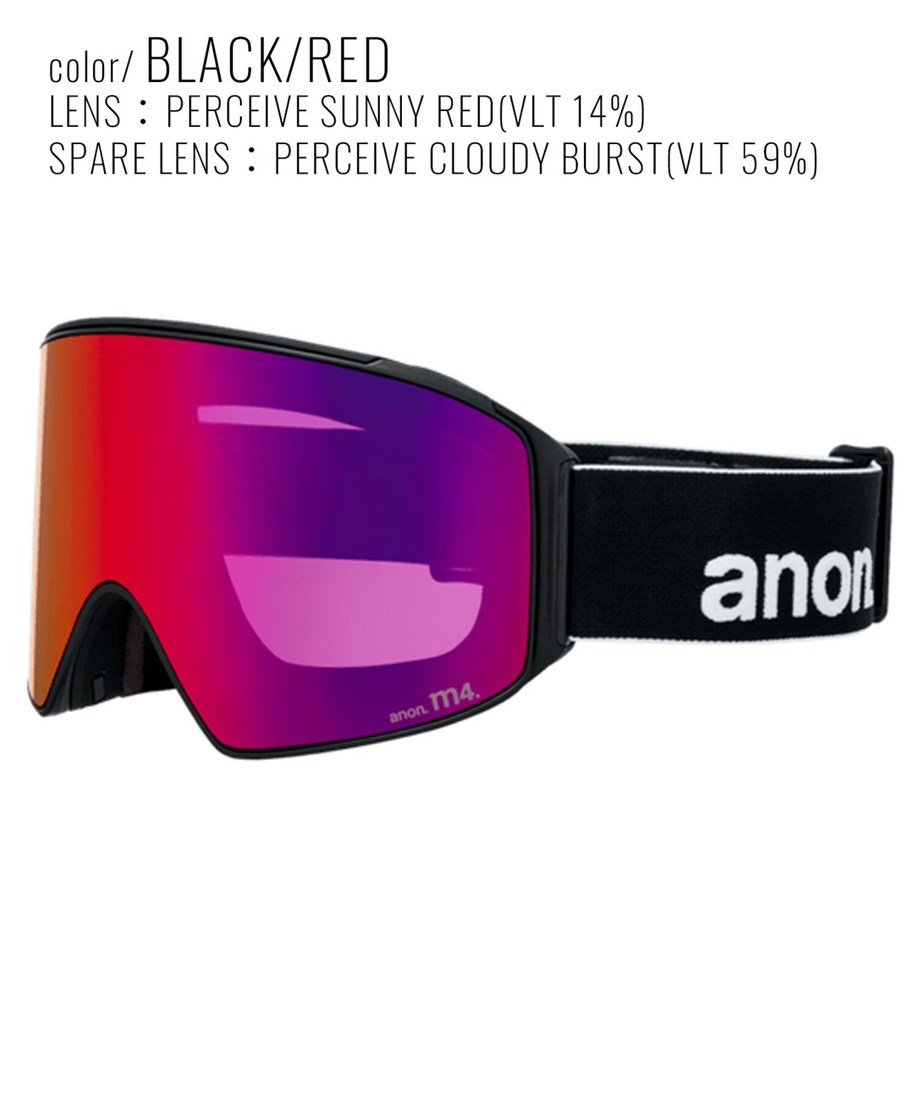 2526 ANON アノン スノーボード ゴーグル ユニセックス M 4 Goggles MFI Face Mask Cylindrical 25-26モデル MM D 11