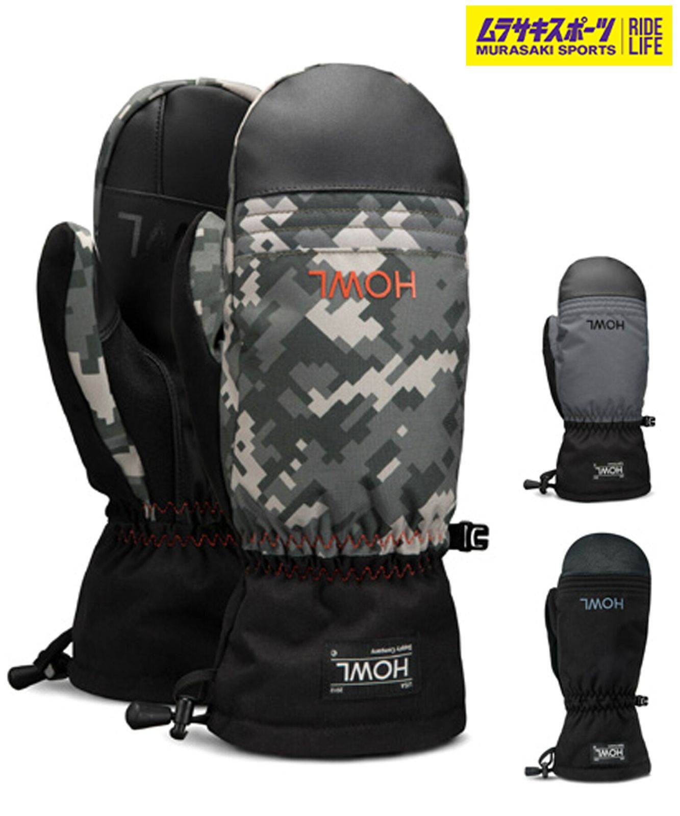 2526 HOWL ハウル スノーボード グローブ ユニセックス Team Mitt ミトン ムラサキスポーツ 25-26モデル MM I 4