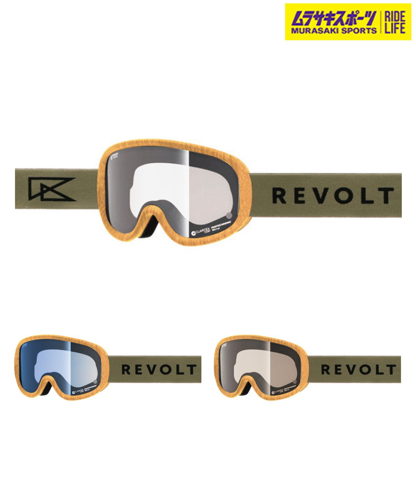 2526 REVOLT リボルト スノーボード ゴーグル ユニセックス SUPER LIGHT FRAME WD 調光 25 26モデル MM J 30