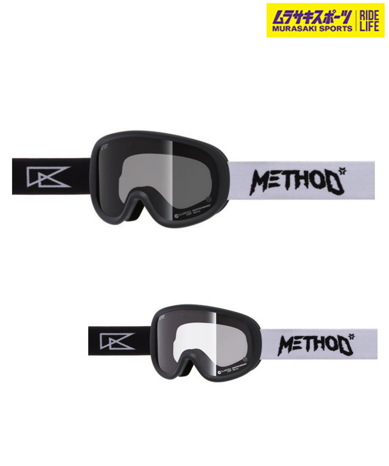 2526 REVOLT リボルト スノーボード ゴーグル ユニセックス SUPER LIGHT FRAME METHOD 調光 ムラサキスポーツ 25-26モデル MM J 30
