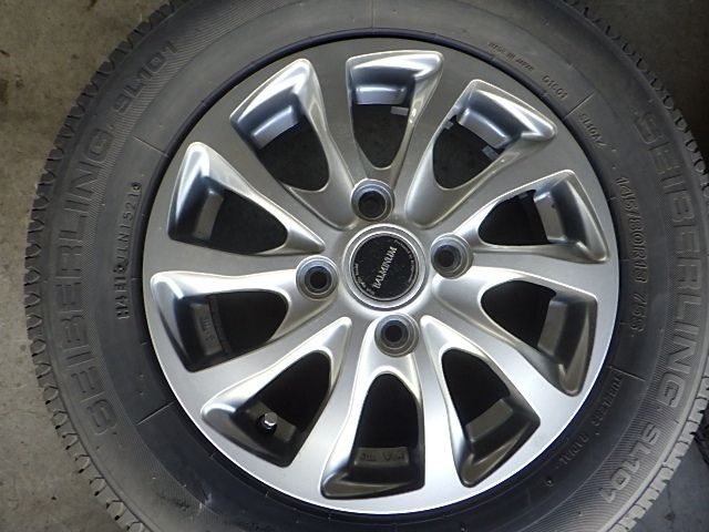  232 785 アルミホイール＆ラジアルタイヤ 145 80 R 13 2021年 ４本セット 13インチ タイヤ ホイールセット