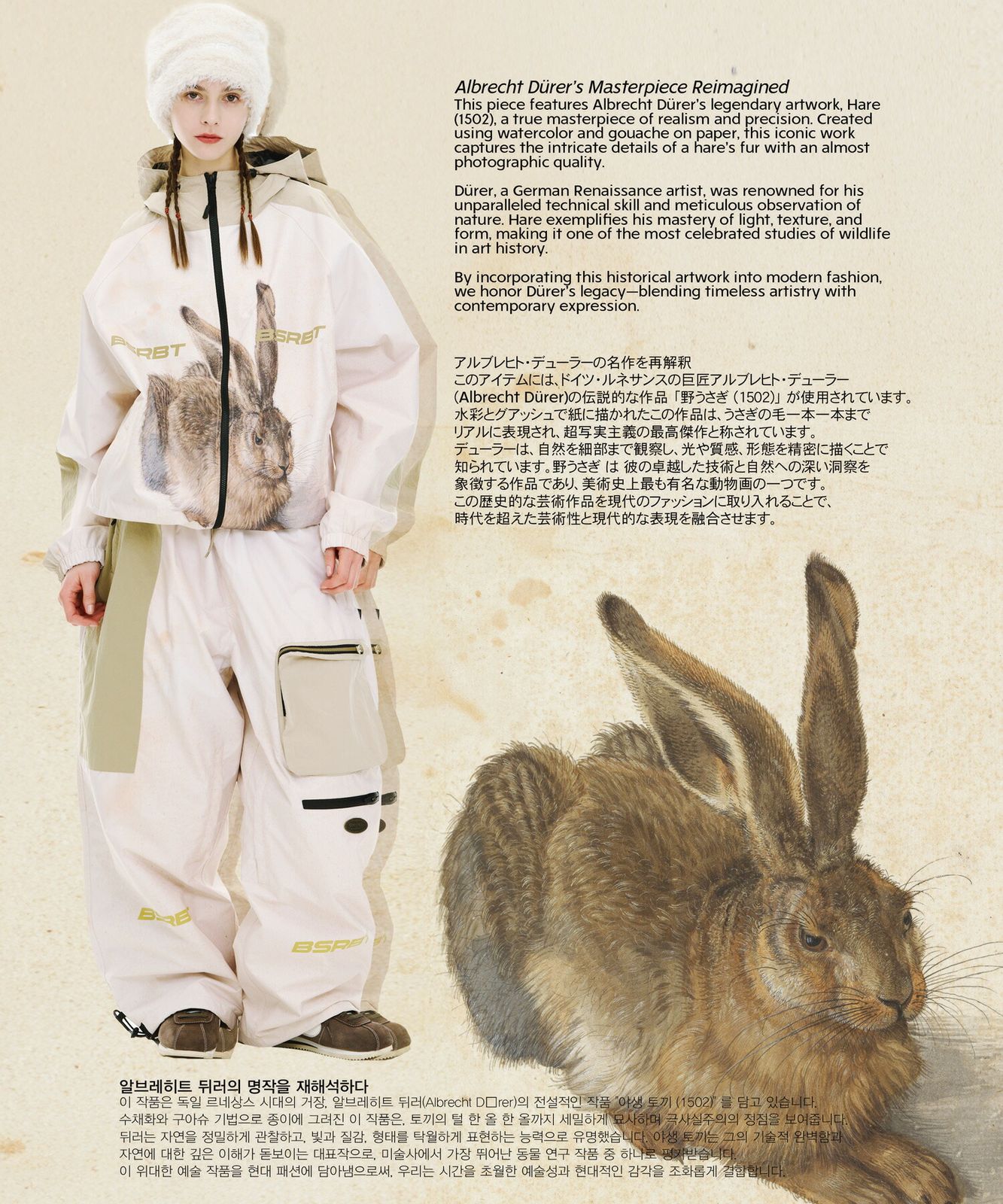 2526】新品 BSRABBIT ビーエスラビット スノーボード ウェア