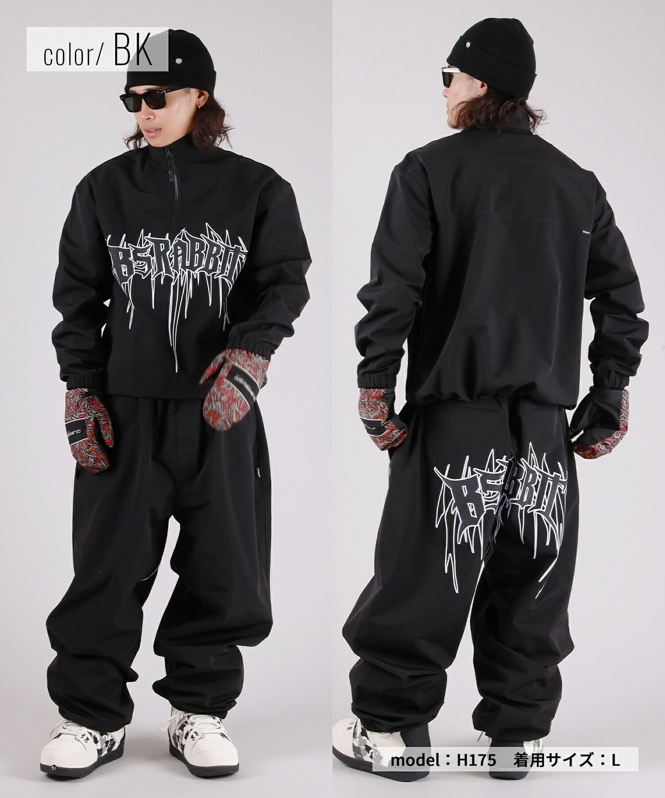 2526】新品 BSRABBIT ビーエスラビット スノーボード ウェア