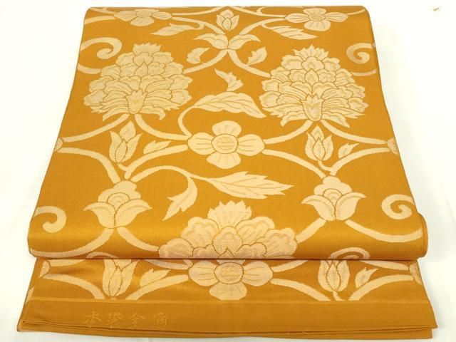 平和屋着物◎全通柄 本袋帯 更紗花唐草文 正絹 逸品 DAAZ9270qp - メルカリ