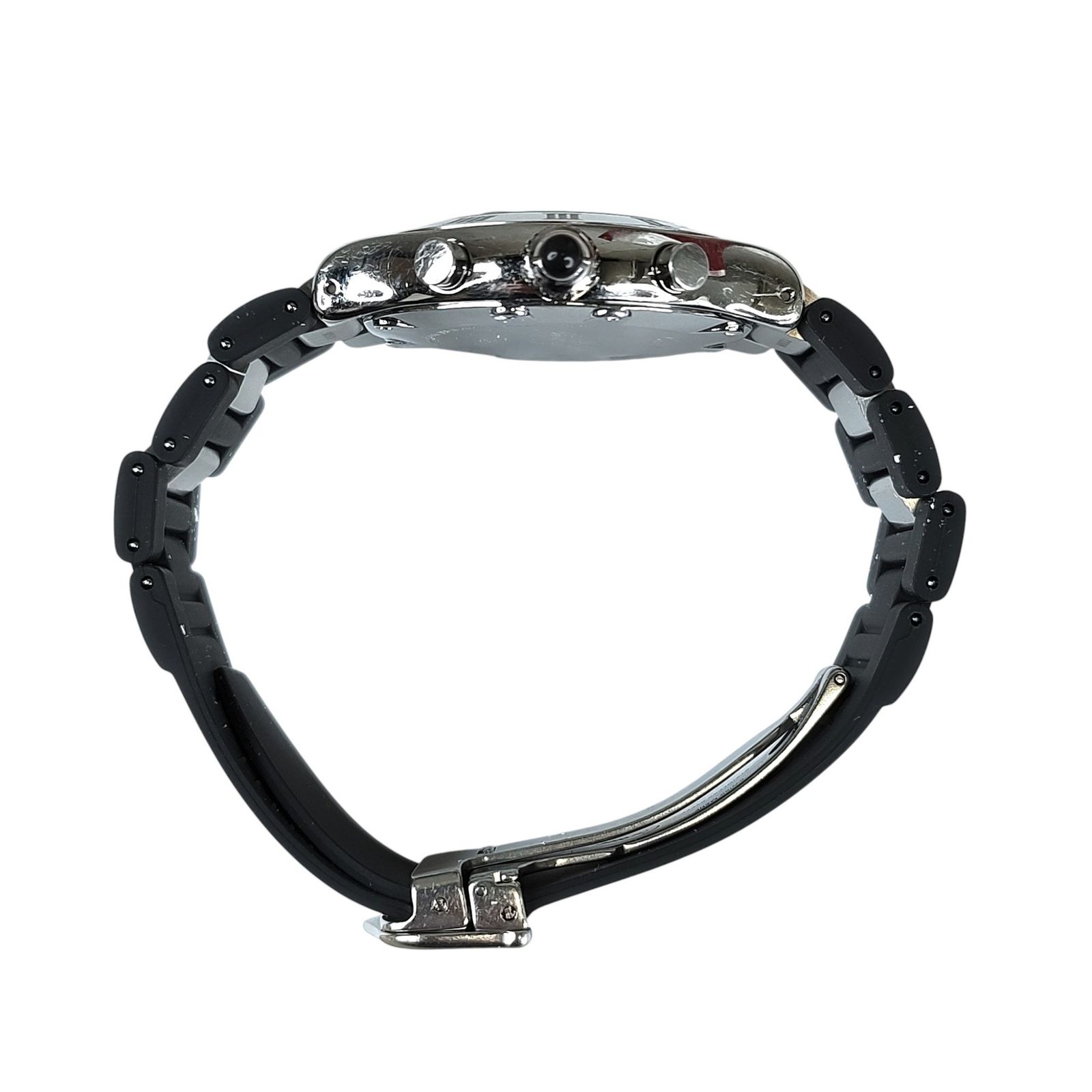 Cartier カルティエ マスト21 クロノスカフ ヴァンティアン クロノグラフ クォーツ 腕時計 F シルバー ブラック メンズ