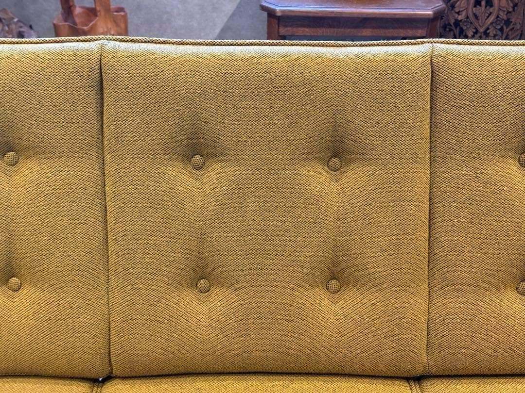 希少 尾州生地 リメイク カリモク 3人用ソファ クラシック コロニアル