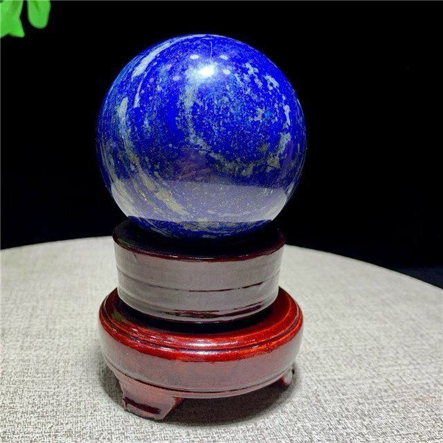 AAA級天然ラピスラズリ丸玉B1126 B097