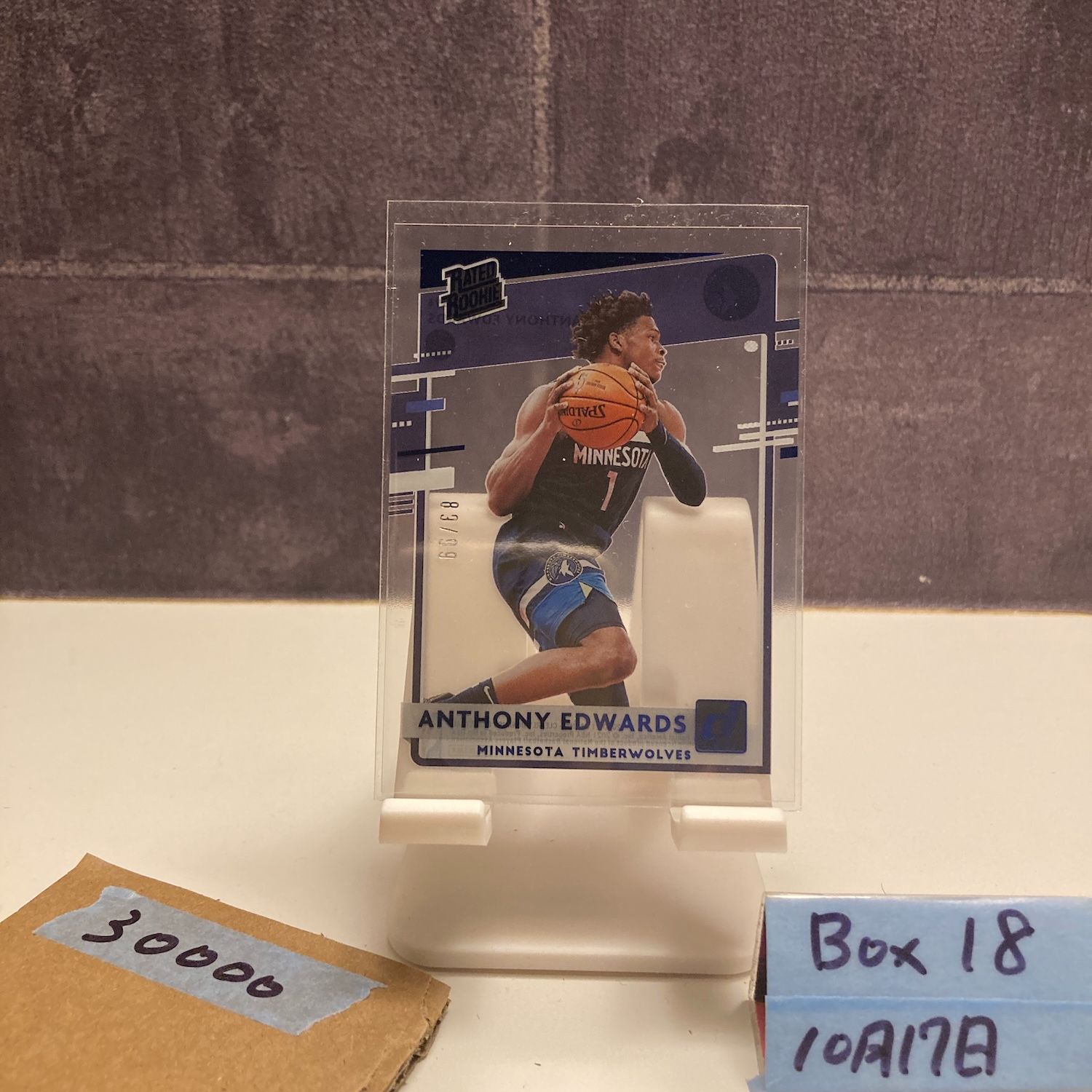 2020 21 Panini Clearly Donruss Anthony Edwards 83 99 Minnesota Timberwolves Rated RC ルーキー Rookie カード