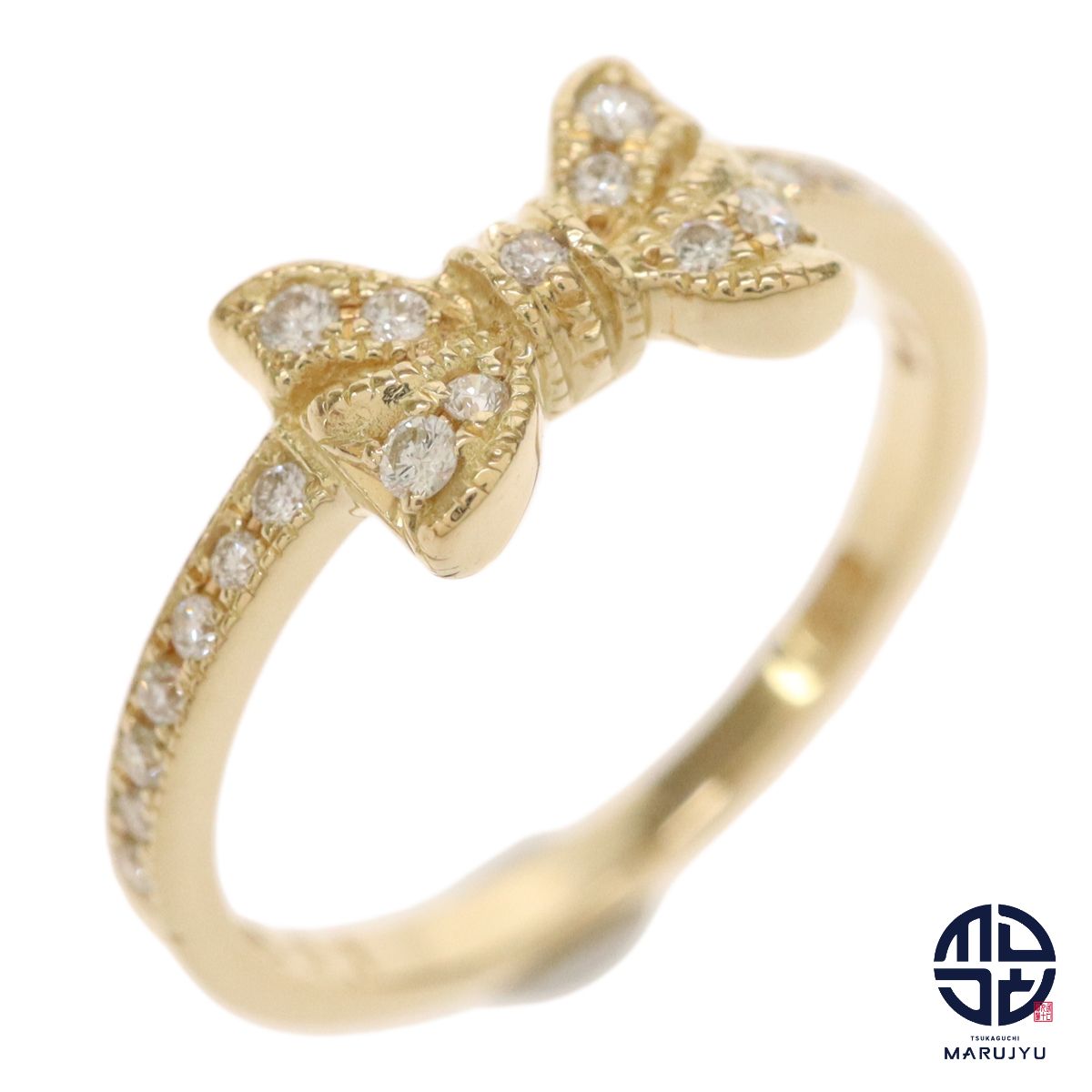 AHKAH アーカー K18YG 18金イエローゴールド ダイヤ0.10ct ポルト 