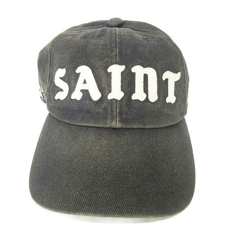 セントマイケル 25 SS 6 PANEL CAP ロゴ 6パネル キャップ SM-HR 8-0000-079 帽子 OS 黒 ブラック AA