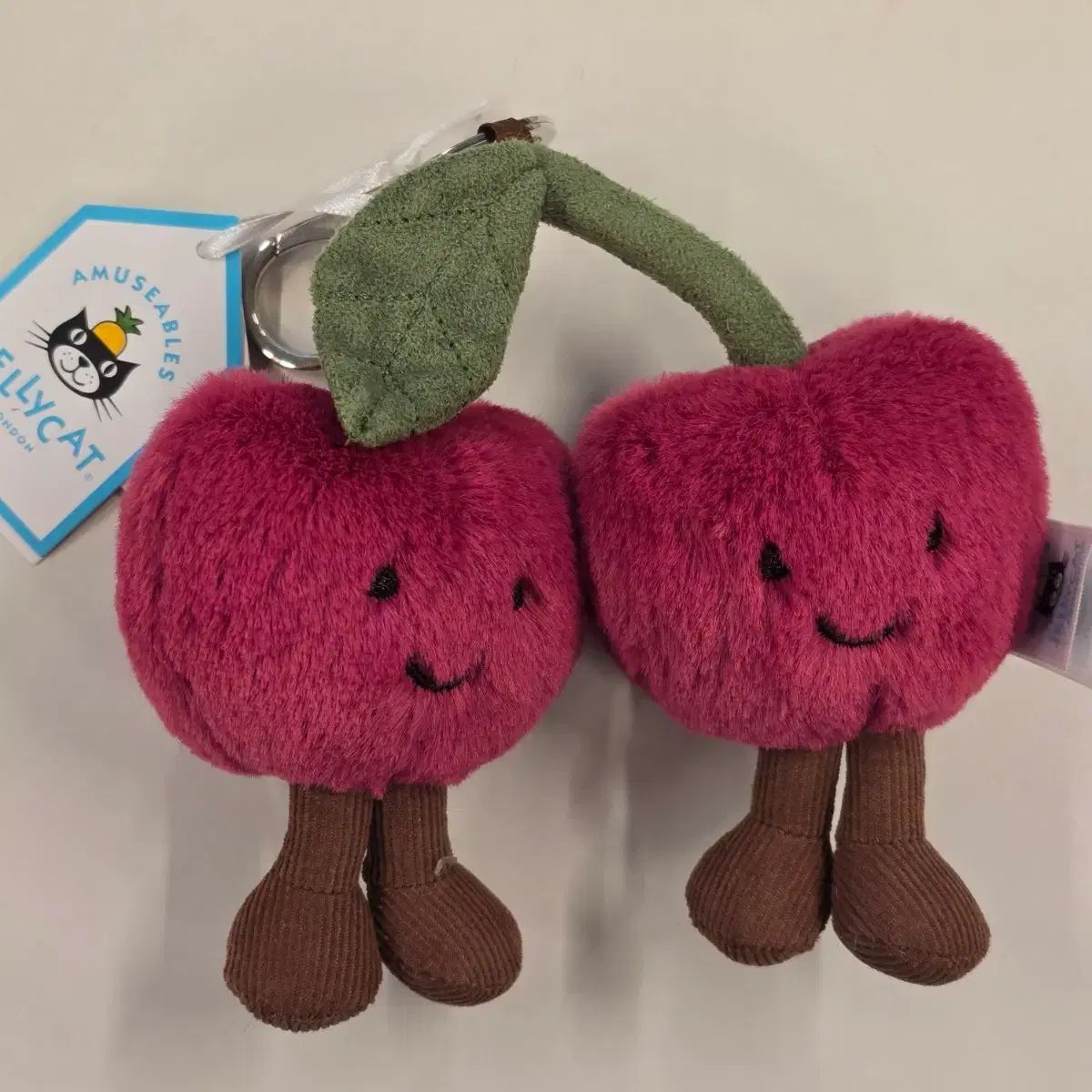 JELLYCAT ジェリーキャット ポップアップ アミュージブルス さくらんぼ バッグチャーム