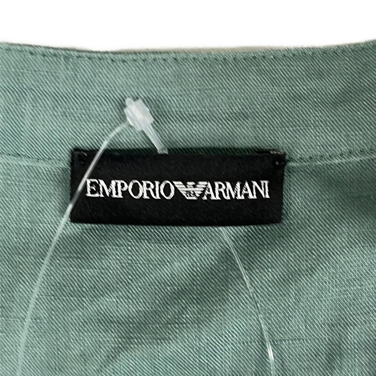 EMPORIO ARMANI イタリア製 切替 ワントーン 半袖 ブラウス 42 