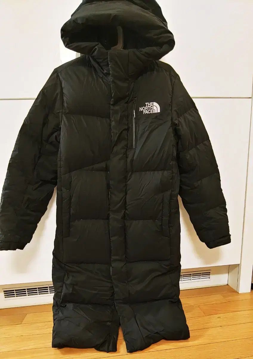 S THE NORTH FACE ザノースフェイス エクスプローリング ダウンジャケット ロング丈 ブラック 1373