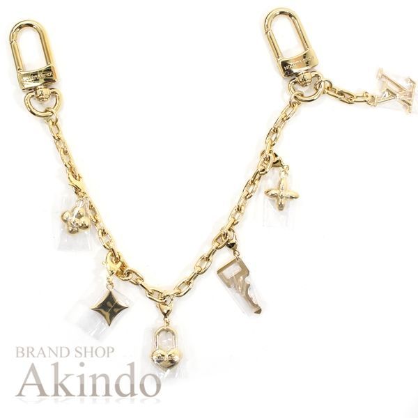 【新品】ルイヴィトン バッグチャーム･LV チャーム チェーンキーホルダー モノグラム LV ハート パドロック M02943 ゴールド LOUIS VUITTON  かわいい ブランド 定番 人気 プレゼント ギフト ビトン 新品】ルイヴィトン バッグチャーム・LV チャーム チェーン