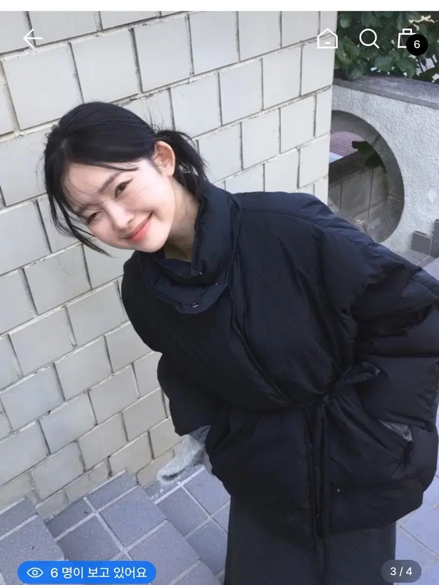 オリーブ デ ベルト付き グースダウン アウター