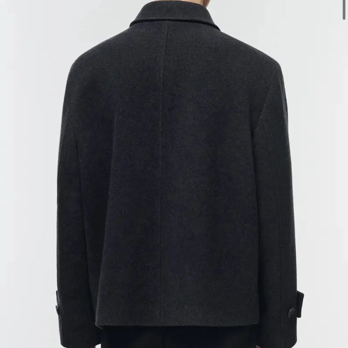 MUSINSA ウールブレンド オーバーサイズ ショート バルマカーンコート 