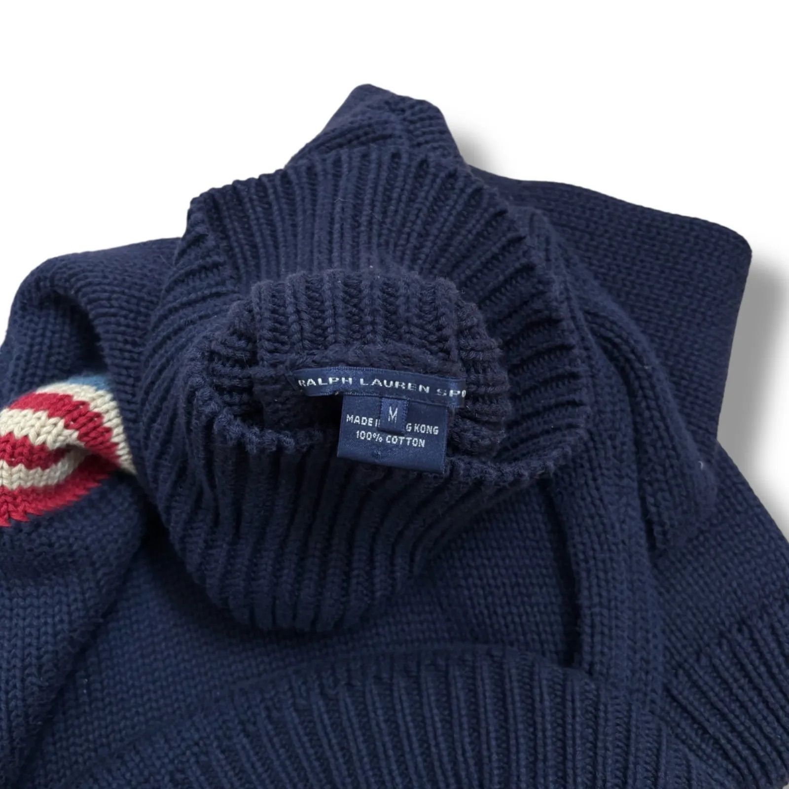 Ralph Lauren】タートルネックセーター 星条旗 アメリカ M - メルカリ