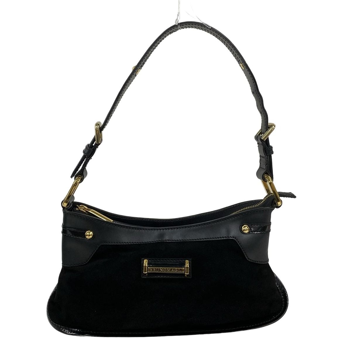 BRUNOMAGLI(ブルーノマリ) ショルダーバッグ - 黒 レザー - メルカリ