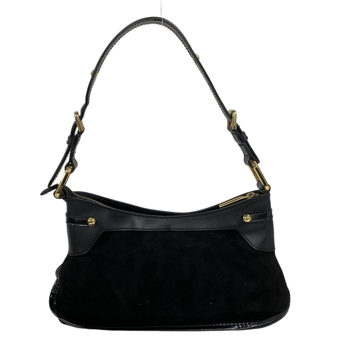 【BIGお買い物ラリー★30%OFFセール中】ブルーノマリ Bruno Magli ショルダーバッグ ブラック×ゴールド レディース 中古 BRUNOMAGLI(ブルーノマリ) ショルダーバッグ - 黒 レザー - メルカリ