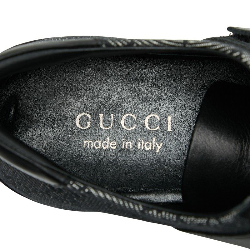 グッチ GGキャンバス ベルクロ ローカット スニーカー サイズ：8.5