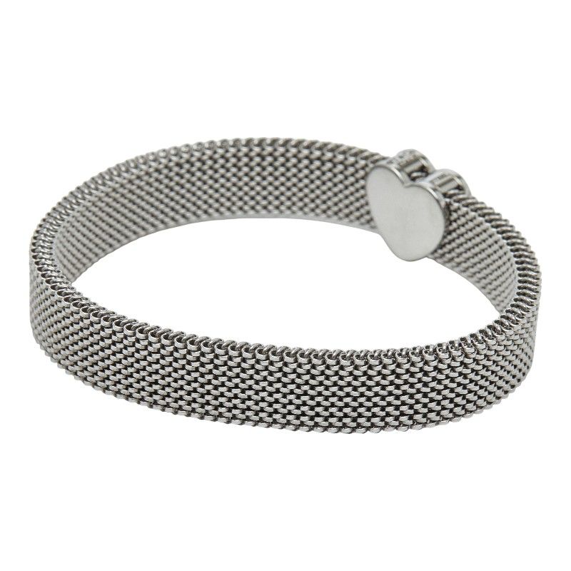 ティファニー サマセット ハート メッシュ シルバー ステンレススチール レディース TIFFANY-Co. 1-0244113