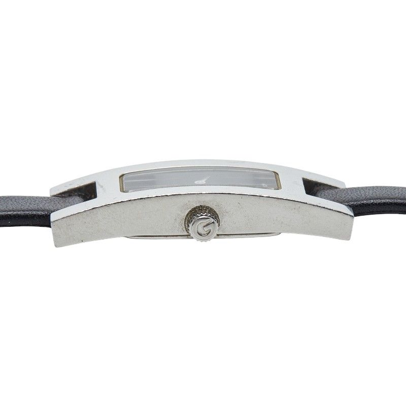  グッチ 3900 L シルバー ブラック ステンレススチール レザー レディース GUCCI 1-0244121 その他 時計