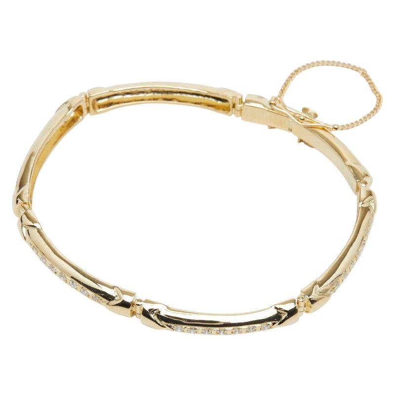 テニス ブレスレット K 18 YG イエローゴールド レディース 1 0244468