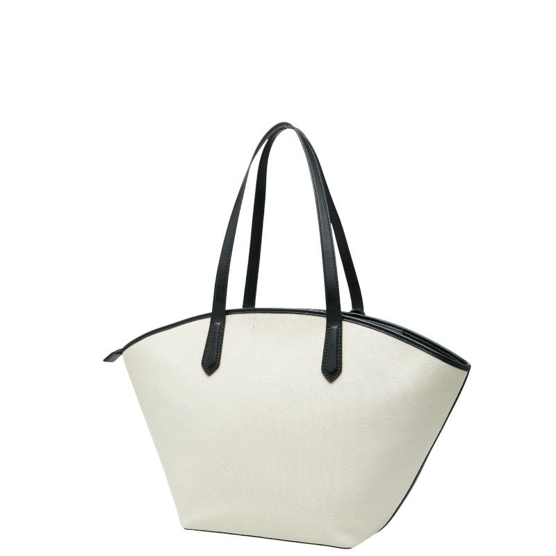 マイケルコース キンバー トートバッグ ハンドバッグ ホワイト アイボリー ブラック キャンバス レザー レディース Michael Kors 1-0247283