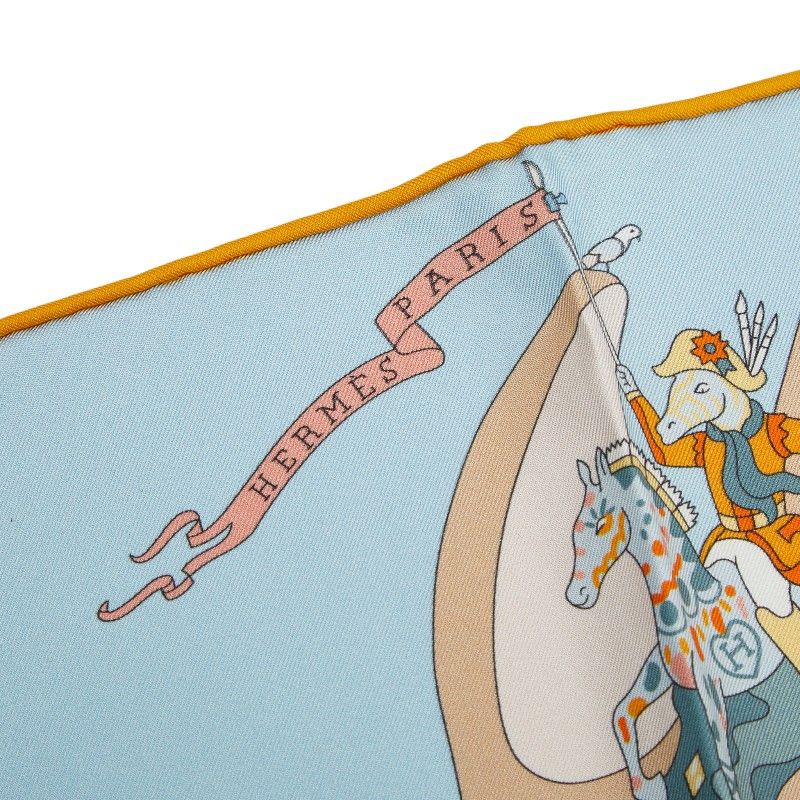  エルメス カレ90 HIPPICA ライトブルー マルチ レディース HERMES 1-0247789 その他 小物