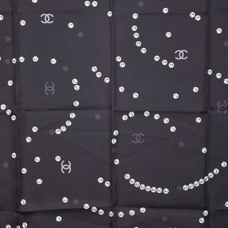 シャネル ココマーク パール柄 ブラック マルチ レディース CHANEL 1-0247790