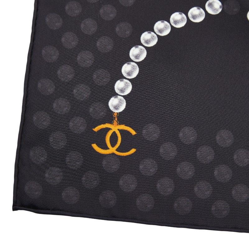 シャネル ココマーク パール柄 ブラック マルチ レディース CHANEL 1 0247790 ニットカーデ その他 