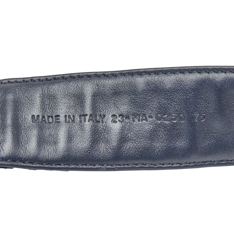  ディオール トロッター オブリーク ベルト サイズ 75 ベージュ ネイビー キャンバス レザー レディース Dior 1-0247799 ベルト 小物