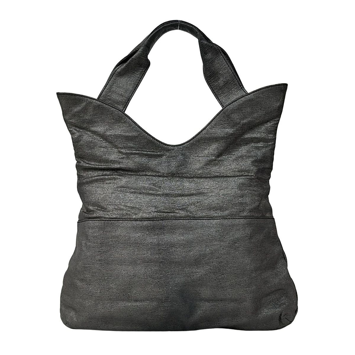 ダークグレー×ブラウン がま口