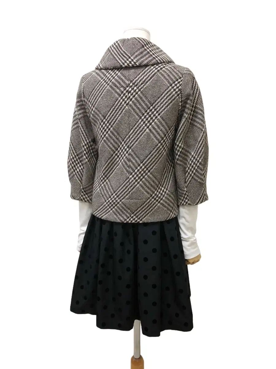  レイ ビームス チェック ショート コート ロングコート ジャケット アウター