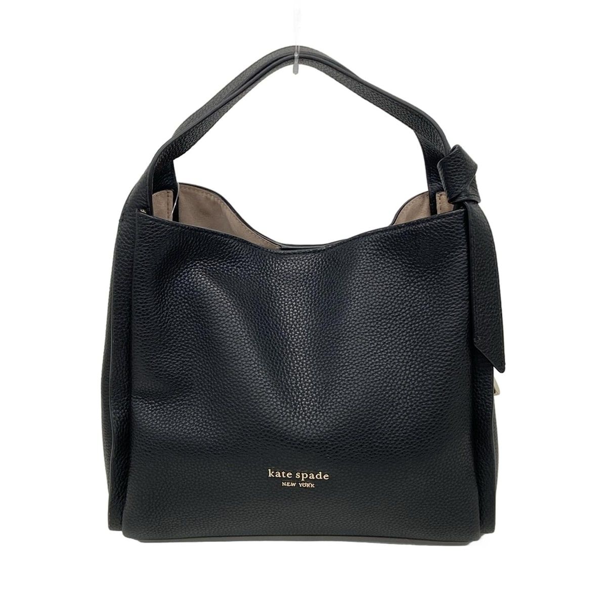 Kate spade ケイトスペード トートバッグ ノット ミディアム クロスボディ トート K 6552 黒 レザー