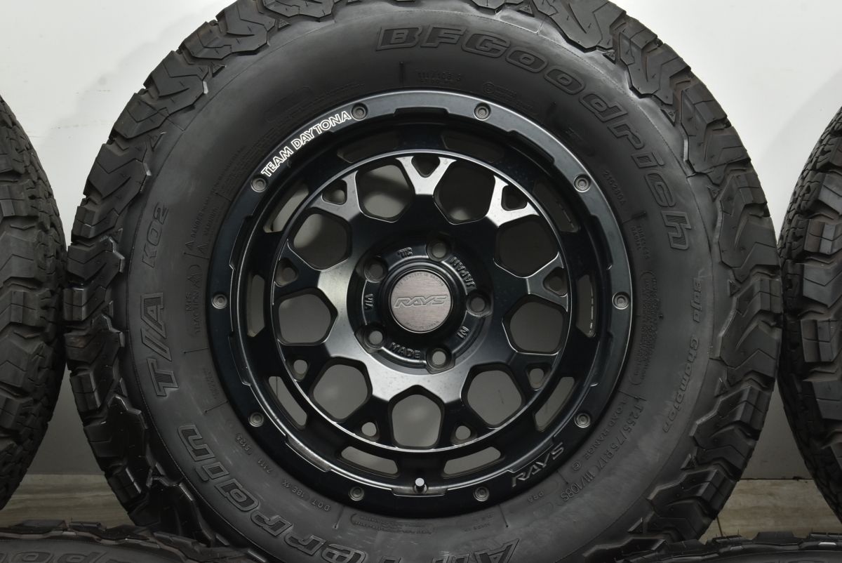  RAYS TEAM DAYTONA M 9 17 in 7 J 40 PCD 127 BFグッドリッチ オールテレーンT A KO 2 255 75 R ジープ ラングラー グラディエーター 17インチ タイヤ ホイールセット