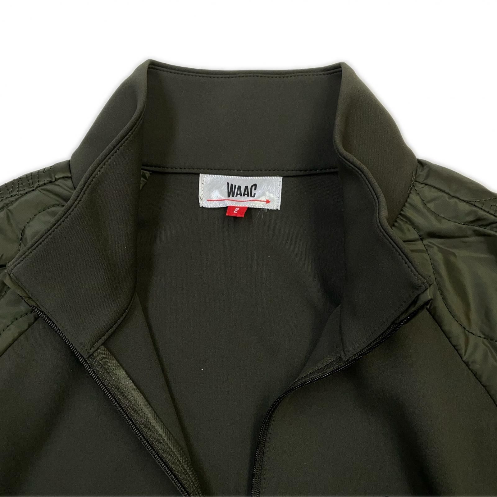 WAAC ワック 中綿 ジャケット ゴルフ ウェア ハーフジップ タキヒヨー 中古 メンズ ワック WAAC カットソー 2(M) カーキ ハイネック 中綿入り