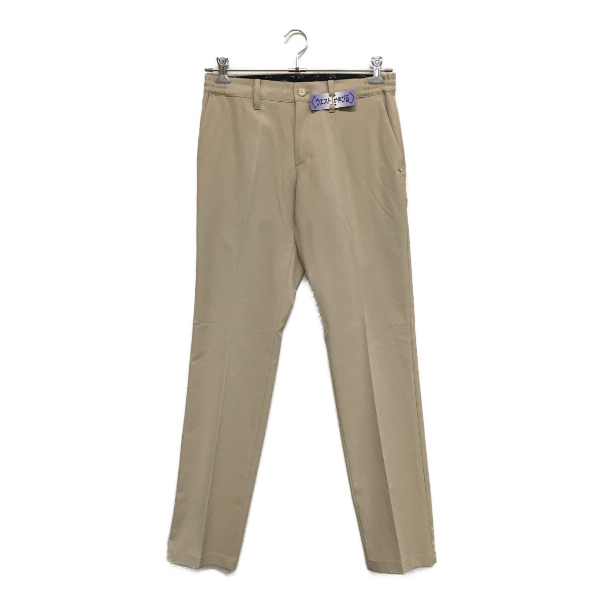 メンズ キャロウェイ Callaway パンツ M ベージュ 春夏モデル 麻混 ストレッチ