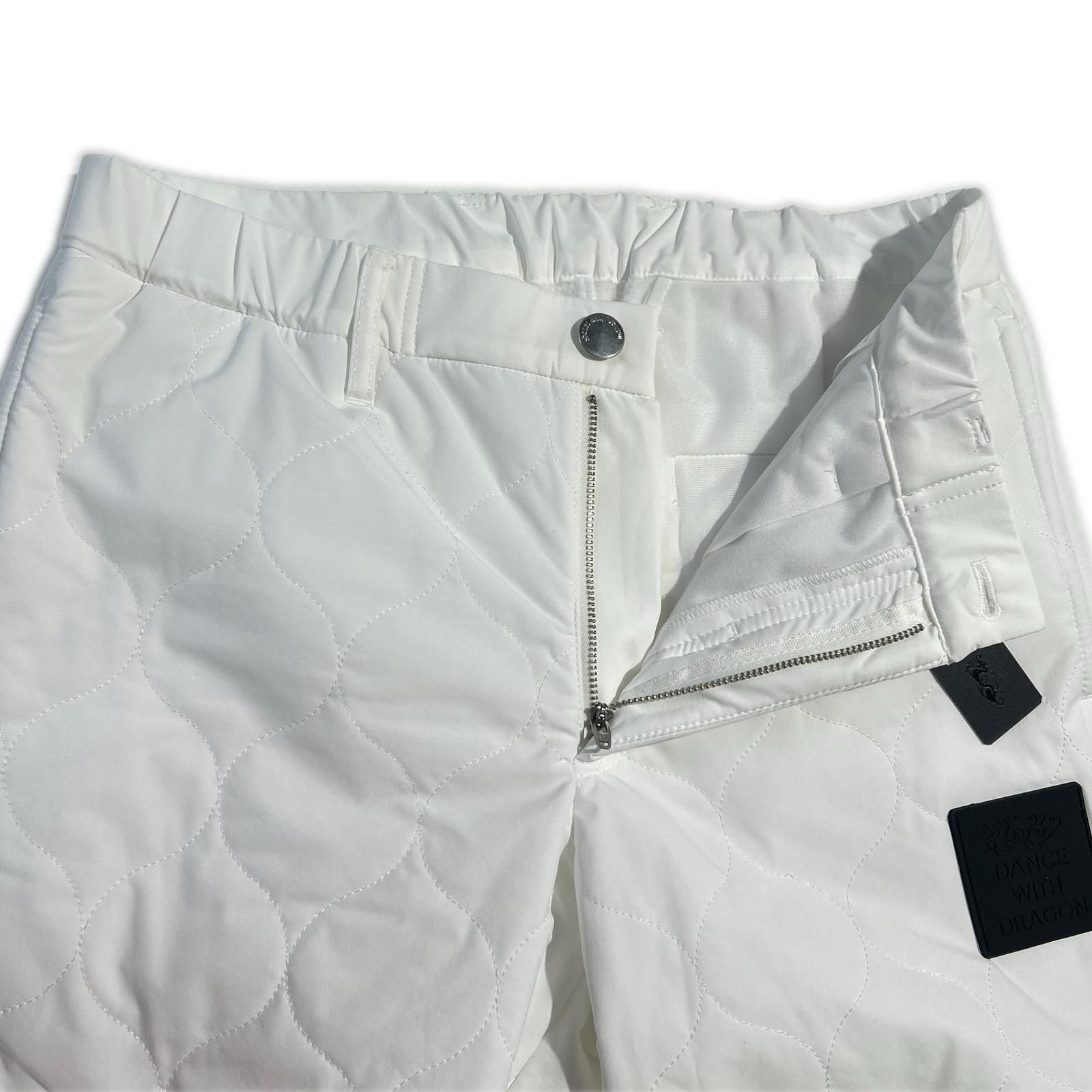 ダンスウィズドラゴン　ロゴ入りホワイトパンツ サイズ3 ダンスウィズドラゴン ロゴ入りホワイトパンツ サイズ3 ダンスウィズ