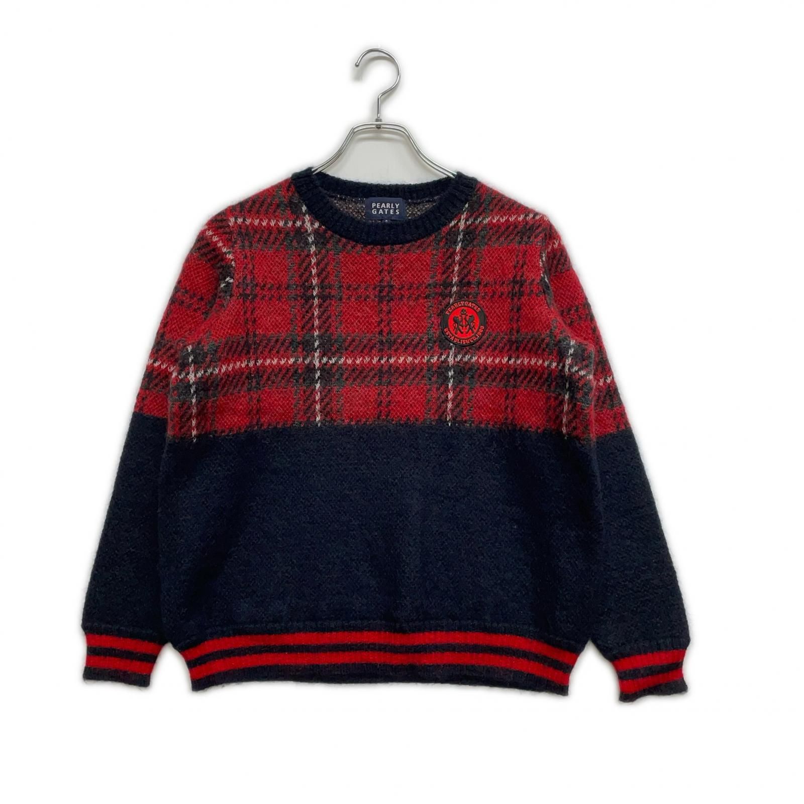 中古 レディース パーリーゲイツ PEARLY GATES セーター 0(S) 赤×紺