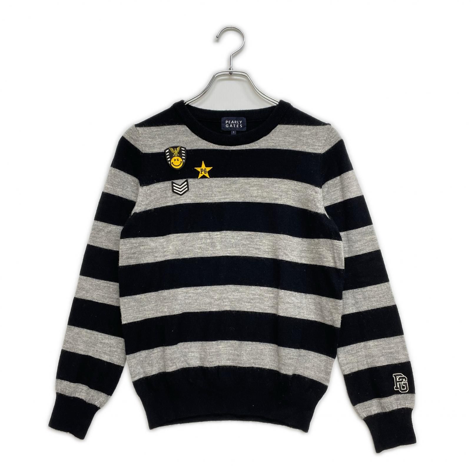 中古 レディース パーリーゲイツ PEARLY GATES セーター 1(M) 黒