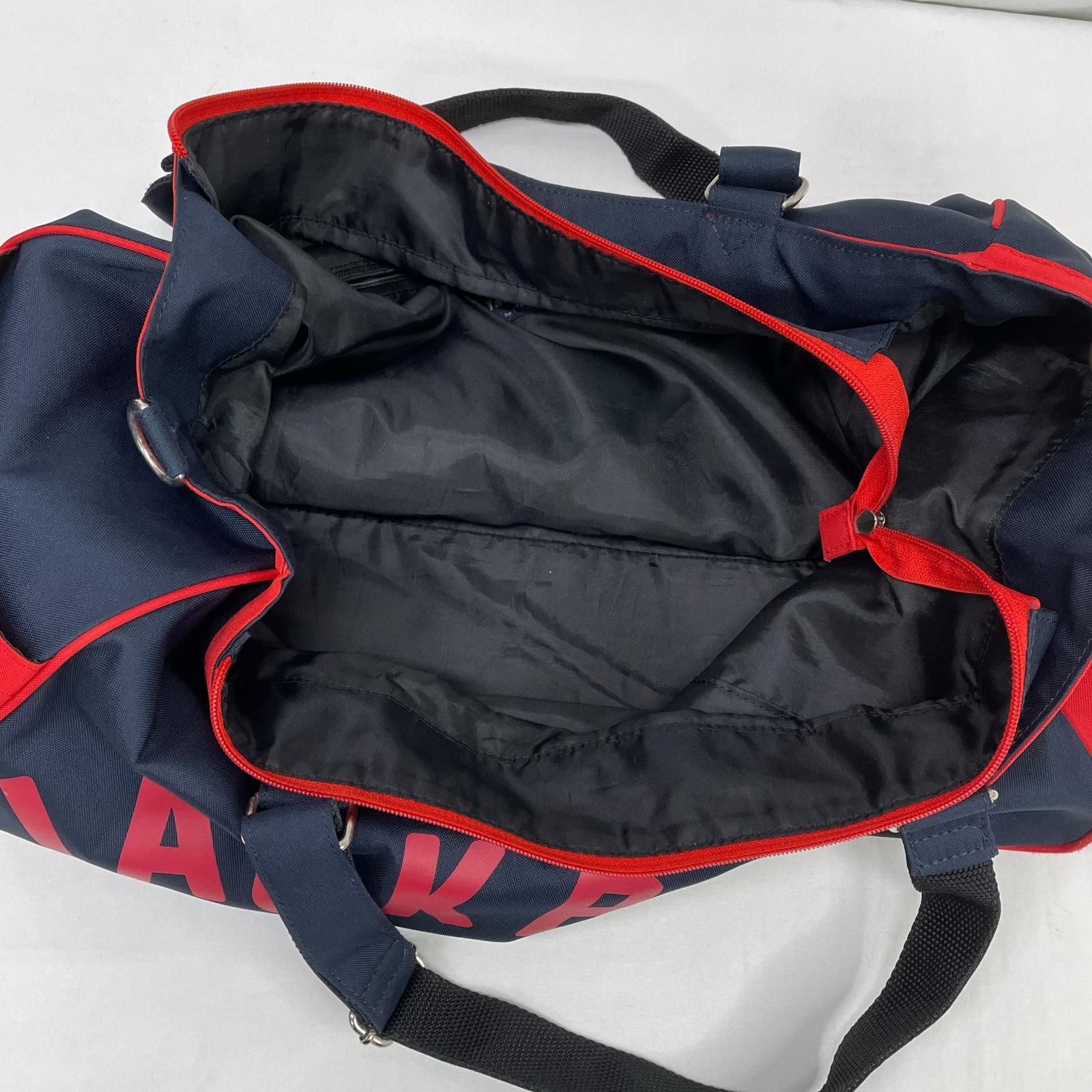 中古 ジャックバニー Jack Bunny!! トート型ボストンバッグ 紺×赤